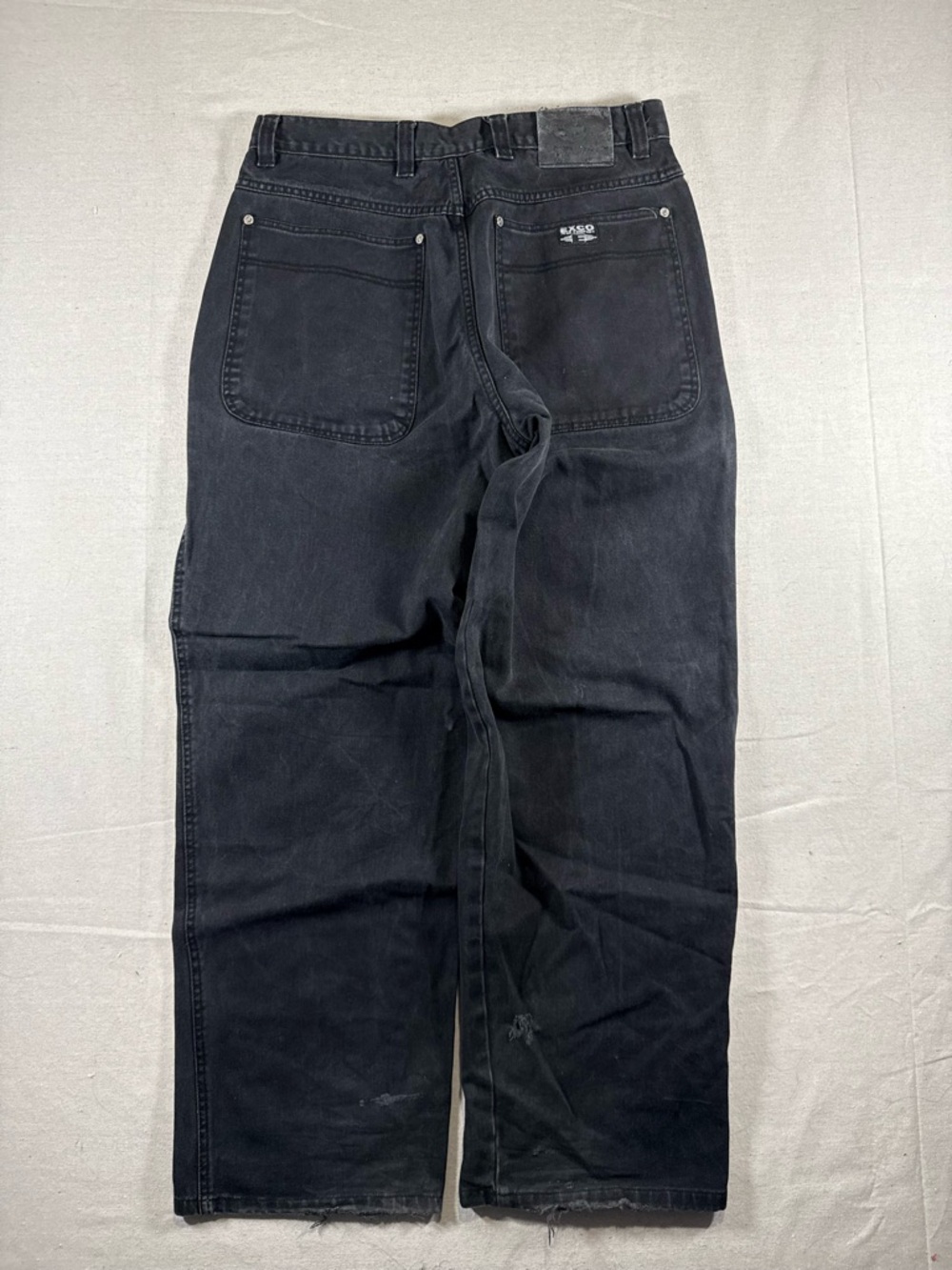 Y2K Baggy Exco Jeans HipHop Baggy Black Y2K Jeans